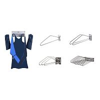 Wall-mounted X-ray apron rack