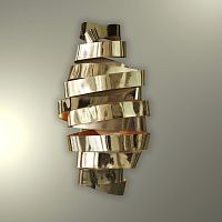 Art Deco wall light RUBAindoorbrassfixed