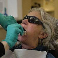 Dental prosthetics simulation module