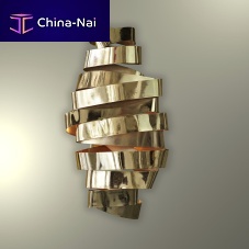Art Deco wall light RUBAindoorbrassfixed
