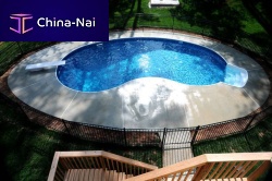 Outdoor swimming pool in-groundconcrete