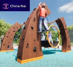 Playground climbing structure SPEED TUNNEL woodenrope