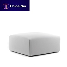 Contemporary ottoman Costumefabricsquarewith removable cover