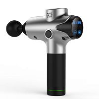 Hand-held body massager battery-powered