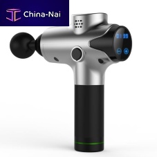 Hand-held body massager battery-powered