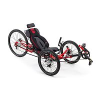 Crank-propelled recumbent trike SPRINT X TOURadultblackred