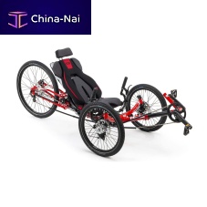 Crank-propelled recumbent trike SPRINT X TOURadultblackred