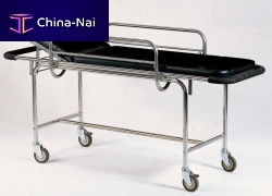 Transport stretcher trolley manual2-sectionX-ray transparent