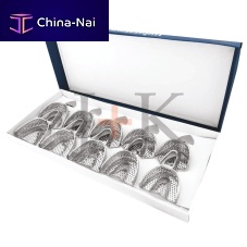 Upper dental impression tray 35-121-107lowerperforatednon-perforated