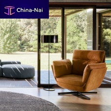 Contemporary armchair BIGGIEfabricwith footrestwith headrest