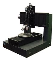 Wafer inspection machine with optical microscope