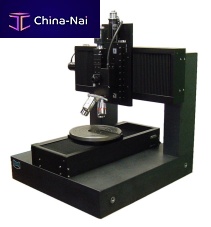Wafer inspection machine with optical microscope