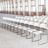 Contemporary chair LIGHTNESS B outdoorindoorfabric