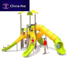 Multiple slide 1217uprightcurvedfor playground