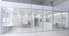 Clean room CleanCell 4.0® modularintegratedfor the pharmaceutical industry