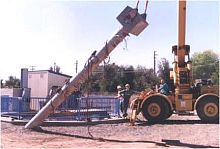 Precast concrete pile foundation