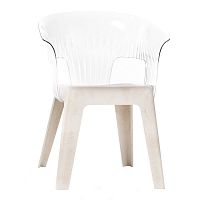 Contemporary chair MADEIRA indoorpolypropylenewooden base