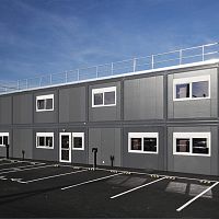 Modular building VEOLIA 256 m²for officeeco-friendly