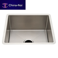 Single-bowl kitchen sink KRSK12without drainboardstainless steelovermount