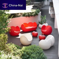Contemporary sofa BLOSSYoutdoorgraywhite