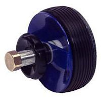 Round plug 1550080threadedrubberpowder-coated steel