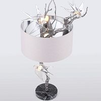 Table lamp PLI LARGEbronzeglassfabric