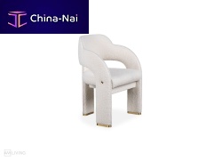 Contemporary chair Mellowindoorfabricbrass