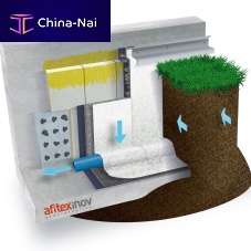Thermal insulation SOMDRAIN RT5expanded polyurethane (PUR)rigid panelexterior