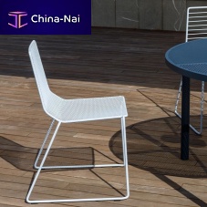 Contemporary chair MARINA OUToutdoorsteelwire mesh