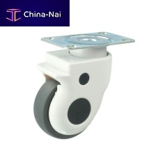 Hospital bed wheel W30XXXTPRSrubberswivelingwith brake