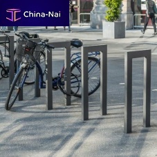 Floor-mounted bike rack CINOsteelsecurecommercial