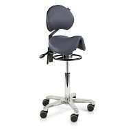 Healthcare facility stool Seamless upholstered Amazone Balancedentalheight-adjustableon casters