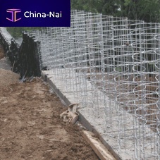 Modular gabion RENFOTER®for stabilization of steep inclinesmetal