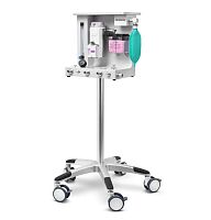 Trolley-mounted veterinary anesthesia workstation Aurora P100