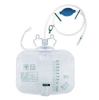 Urinary drainage set graduatedwith anti-reflux valve