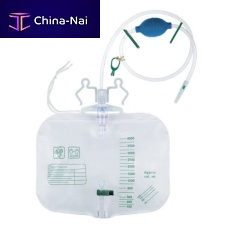 Urinary drainage set graduatedwith anti-reflux valve