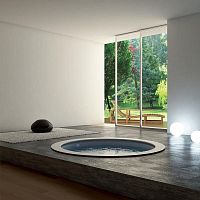 One-piece swimming pool LA ROTONDAindoorin-groundcomposite