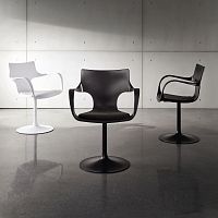 Contemporary chair FLTE GIREVOLEindoorsynthetic leatherswivel