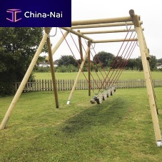 Galvanised steel swing SNAKE woodenplaygroundmultiple