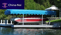 Boat shelter lift-mounted