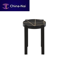 Contemporary stool CATSsolid woodashstained wood