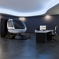 Flight simulator Robinson R44 trainingcockpitRobinson