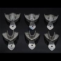 Upper dental impression tray lowerfor complete denturesperforated