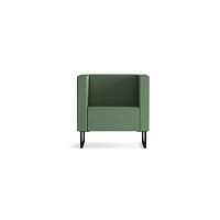 Contemporary armchair BASEfabricsled base