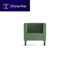 Contemporary armchair BASEfabricsled base