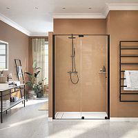 Sliding shower screen PT940 24for alcovestempered glassfor hotel rooms