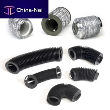 Cylindrical protective bellows coated fabricaccordion protectionoil-resistant