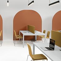 Contemporary conference table CAMPUS STUDIOlaminatemetal baserectangular