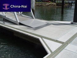 Concrete dock decking