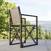 Contemporary chair YORKgardenfabricaluminum base